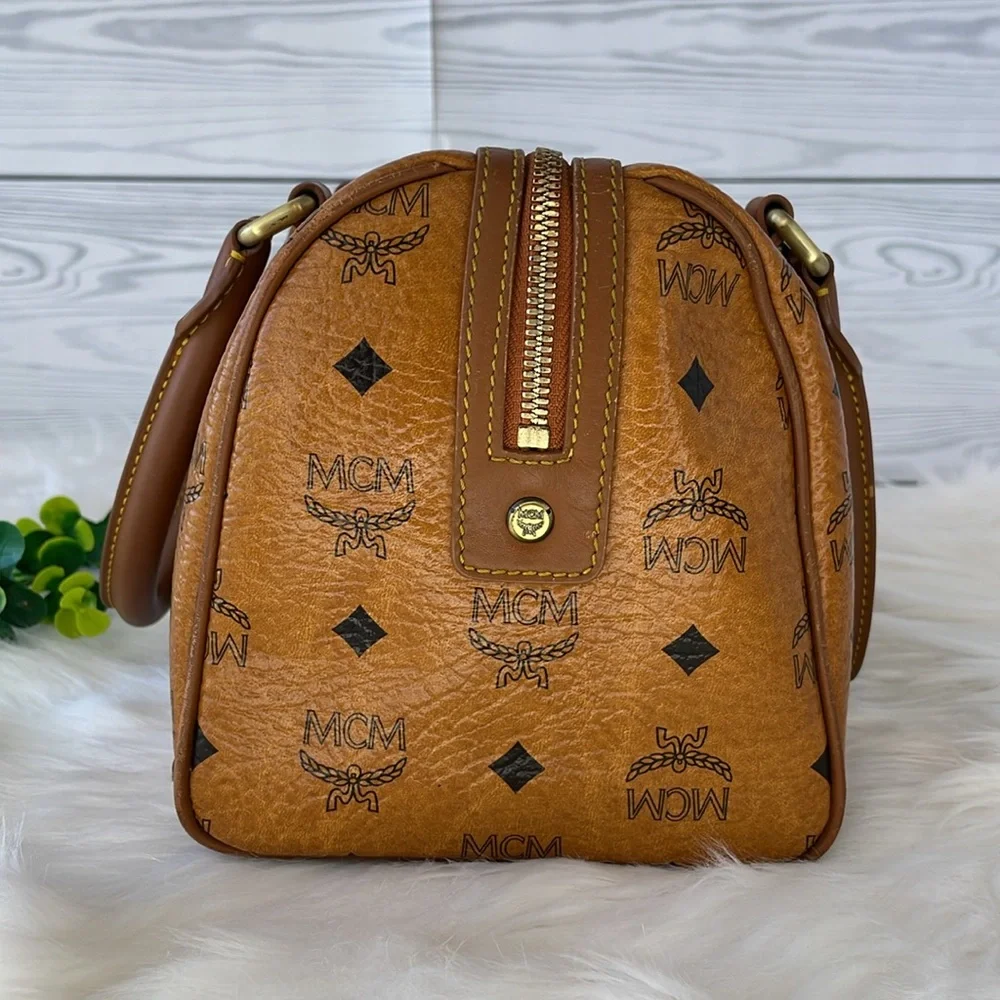 MCM Visetos‎ Boston Bag